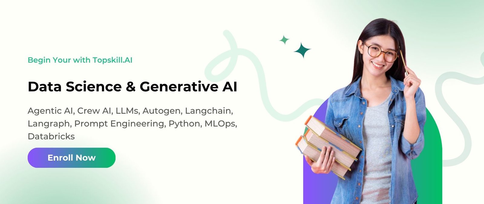 Orange dan Green Modern Language Course Banner - 1