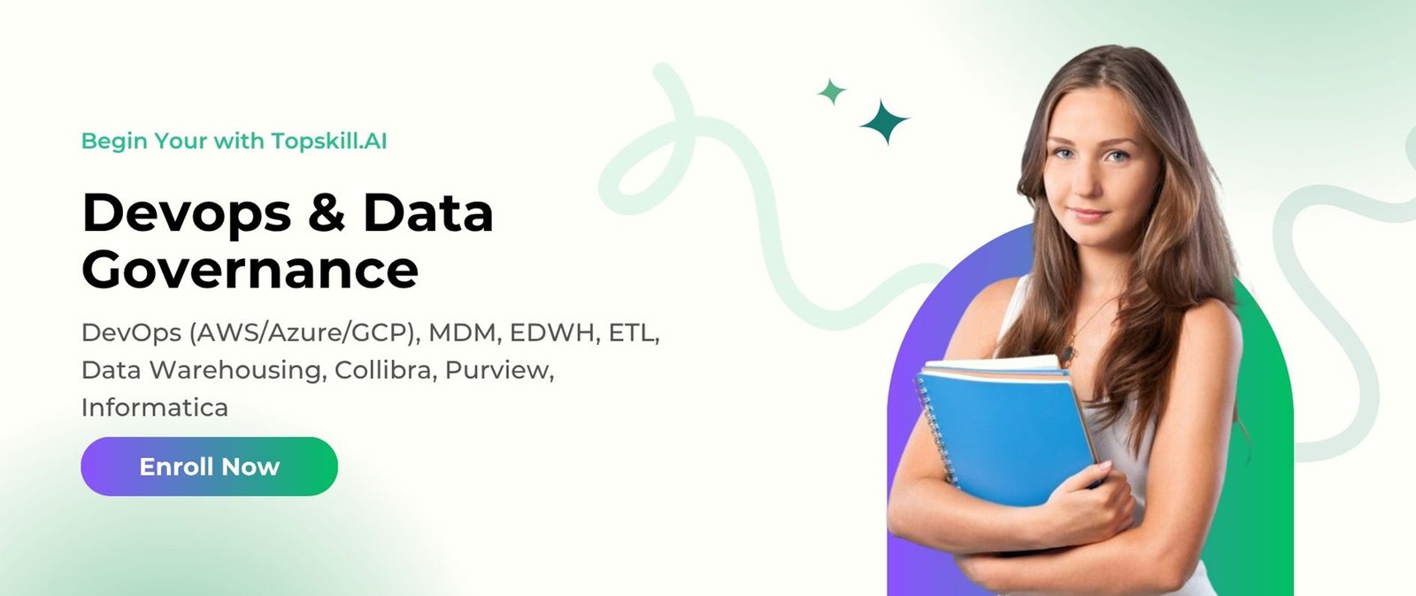 Orange dan Green Modern Language Course Banner - 4